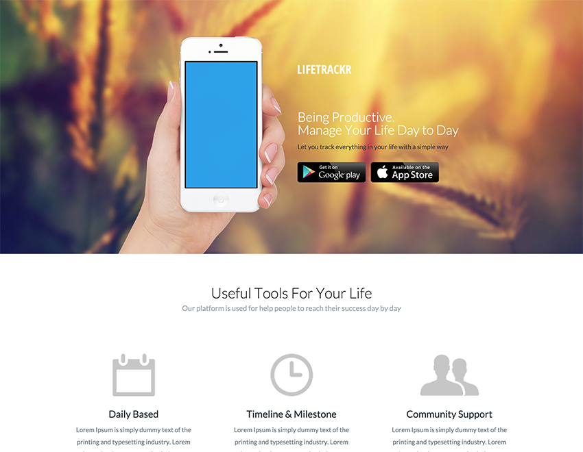 Template Landing Pages LA-12